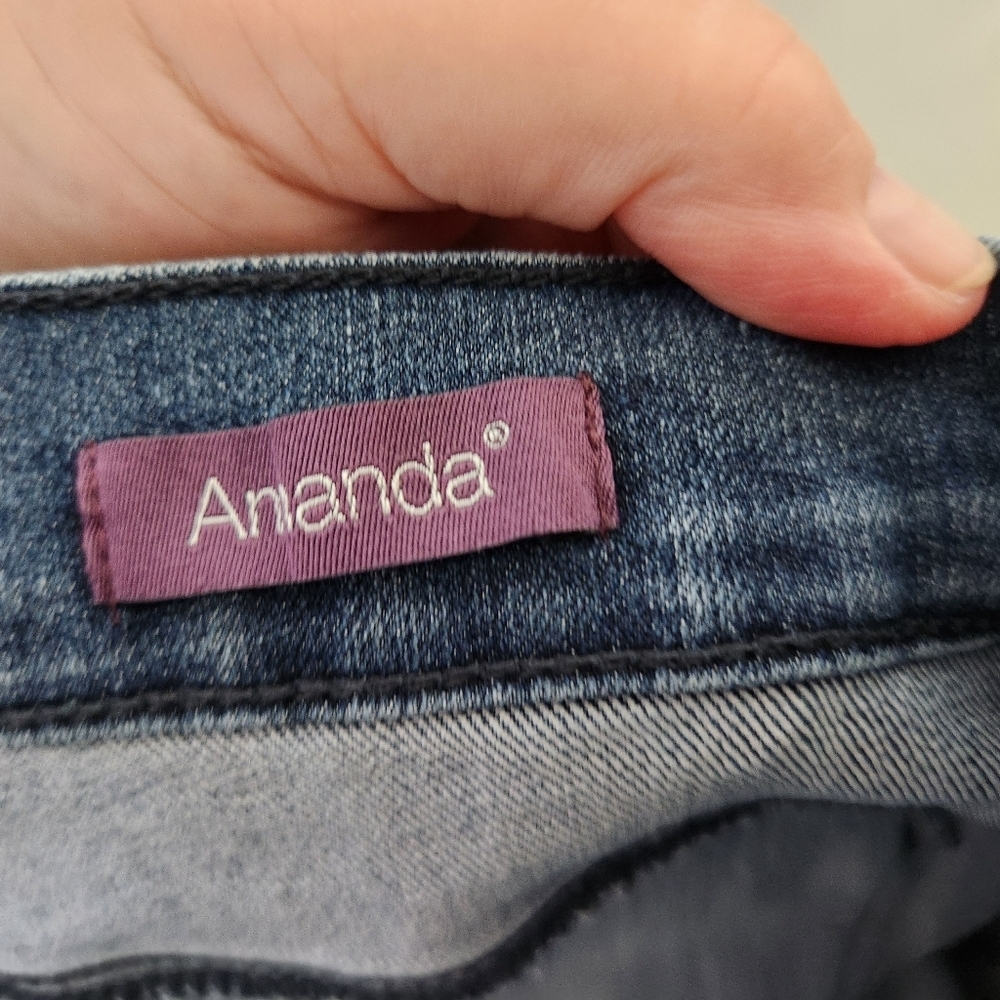 Gloria Vanderbilt Amanda Straight Jeans Womens  Blue High Rise Stretch - 16 - Picture 10 of 14